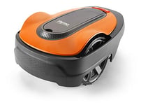 Flymo EasiLife 350 Robotic Lawn Mower - Cuts Upto 350 sq m Ultra Quiet Mowing, Manicured Lawn, Bluetooth Application Control, Hose Washable, Lifestyle Functions, Frost Sensor, Orange and Grey