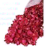 300g Naturliga torkade rosenblad riktiga blommor torra röda rosenblad