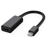 Le noir - Cable® - adaptateur Thunderbolt Mini DP vers HDMI, 1080P, Port d'affichage Mini DisplayPort, pour Apple Mac Macbook Pro Air