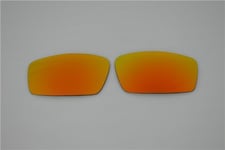 NEW POLARIZED CUSTOM FIRE RED LENS FOR OAKLEY SQUARE WIRE SUNGLASSES 58mm