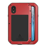 LOVE MEI iPhone Xr shockproof silicone case - Red