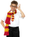 Harry Potter Inspirerad Utklädnadset med Halsduk, Slips och Glasögon för Barn