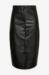 pieces - Kjol pcOlga HW Midi Skirt MM Jrs - Svart