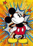 RAVENSBURGER PUZZLE- Mickey Mouse Puzzle rétro, 15391, Noir