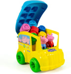 Clementoni - Clemmy - Peppa Pig Bus with Soft Blocks for Toddlers, Constructions