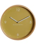 25cm Vintage Style Wall Clock - 25cm Round Citrus Yellow Dial - Retro Home Decor