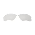 Walleva Clear Non-Polarized Replacement Lenses For Oakley Flak Draft Sunglasses