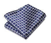 Snusnäsduk - Blue Checkers - 22 x 22 cm