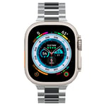 Spigen Apple Watch SE 44mm Metallarmband Modern Fit 316L, silver