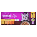 Kattemad Whiskas Pure Delight Kylling Kalkun And Fugle 40 x 85 g