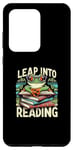 Galaxy S20 Ultra Book Reading Frog Leap Into Reading for leap wears sunglasse Case