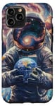Coque pour iPhone 11 Pro Astronautes Galaxie Espace Planètes Espace Astronaute
