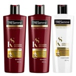 Tresemme Keratin Smooth Pro Collection 2 Shampoo and 1 Conditioner Set 3 x 400ml