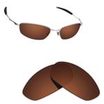 Hawkry Polarized Replacement Lenses for-Oakley Whisker Sunglass -Bronze Brown