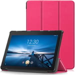TTVie Case for Lenovo Tab E10, Ultra Slim Lightweight Smart Shell Stand Cover for Lenovo Tab E10 10.1" Tablet 2018 Release, Magenta