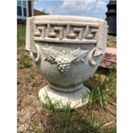MakeIT Greek Key And Grapes Planter Grecian Style Multifärg S