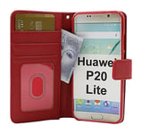 New Standcase Wallet Huawei P20 Lite (ANE-LX1) (Röd)