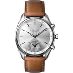 Kronaby Stainless Steel Sekel A1000-0713 Hybrid Smart Wrist Watch Tan Leather 
