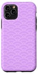Coque pour iPhone 11 Pro Purple Lavender Scales Armor Arches Geometric Pattern