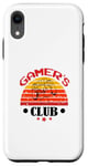 Coque pour iPhone XR Gamers Club Game Mode Level Up Jeux vidéo Culture de jeu