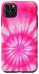 Coque pour iPhone 11 Pro Max Étui aquarelle rose Tie Dye DIY Design Aura