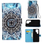 Plånboksfodral Samsung Galaxy S22 Ultra - Blå Mandala