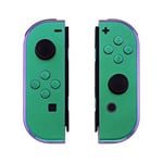 eXtremeRate Chameleon Green Purple Joy con Handheld Controller Housing with Full Set Buttons, DIY Replacement Shell Case for Nintendo Switch Joycon & Switch OLED Joy con – Console Shell NOT Included