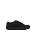 Vans Childrens Unisex Atwood Low Top Lace-Up Black Canvas Kids Plimsolls KI5186 - Size UK 12.5 Kids