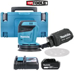 Makita DBO180Z 18V Random Orbit Sander + 1 x 5Ah Battery, Charger, Case