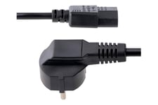 StarTech.com 1m (3ft) Computer Power Cord, 18AWG, EU Schuko to C13 Power Cord, 10A 250V, Black Replacement AC Cord, TV/Monitor Power Cable, Schuko CEE 7/7 to IEC 60320 C13 Power Cord - PC Power Supply Cable (713E-1M-POWER-CORD) - strömkabel - power CEE 7/