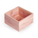 The Art of Cleaning Cedar Wood Storage Box 18x18x10 cm