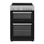 Statesman EDC60S2 Silver 60Cm Double Oven Electric Cooker With Ceramic Hob