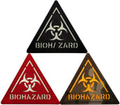 2 Pack Glow Dark Biohazard Patch Zombie Outbreak Response Team Resident Evil Danger Radiation Military Morale Tactical Patches Badges Appliques with Hook and Loop Fastener Backing (Multicolor)