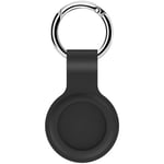 Apple AirTag Holder With Key Ring Black