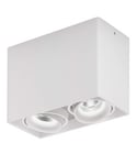 Light House 2 utenpåliggende downlight, dimbar LED 2x860lm CRI 90, Hvit