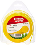 Oregon String Trimmer Line, Replacement Nylon Strimmer Wire for Grass Trimmers & Brushcutters, DIY & Gardening, Universal Fit, All Purpose, Round Cord, 3mm x 15m Spool, Yellow (69-368-YE)