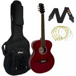 Tiger Red Acoustic Guitar Package with Premier Padded Bag