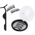 2 Par Magnetiska Fransar Utan Eyeliner Magnetiska Falska