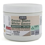 Pebeo Gesso white 475 ml – vit gesso för grundmålning / grundering