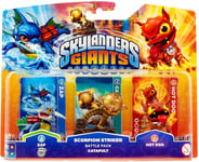 Skylanders Giants Scorpion Striker Battle Pack with Catapult Zap Hot Dog. Sealed