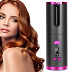 Automatic Hair Curler - Cordless Curling Iron with LCD Display & Adjustable Tem