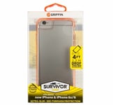 Genuine Griffin Survivor Clear Rose Gold Case iPhone SE 2020 iPhone 8/7/6S/6
