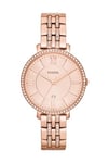 Fossil Watch for Women Jacqueline, Quartz Movement, 36 mm Rose Gold Stainless Steel Case with a Stainless Steel Strap, ES3546
