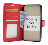 Crazy Horse Wallet Google Pixel 6a 5G (Röd)