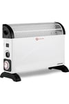 2000W Electric Convector Radiator Heater with Timer - White