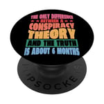 The Only Difference Between A Conspiracy Theory |----- PopSockets Swappable PopGrip