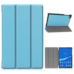 Lenovo Tab M10 FHD Plus durable tri-fold leather case - Baby Blue