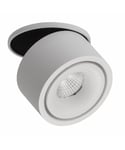 Easy enkel mini innfelt takspot B75, (inkl. driver), dimbar LED 2700K 496lm, Hvit