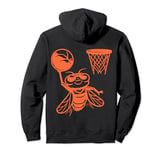Cicada Play Basketball Funny Illustration Bug Comeback 2024 Pullover Hoodie