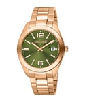 Roberto Cavalli RC5G051M0065 Mens Quartz Olive Stainless Steel 10 ATM 41 mm Watch - One Size